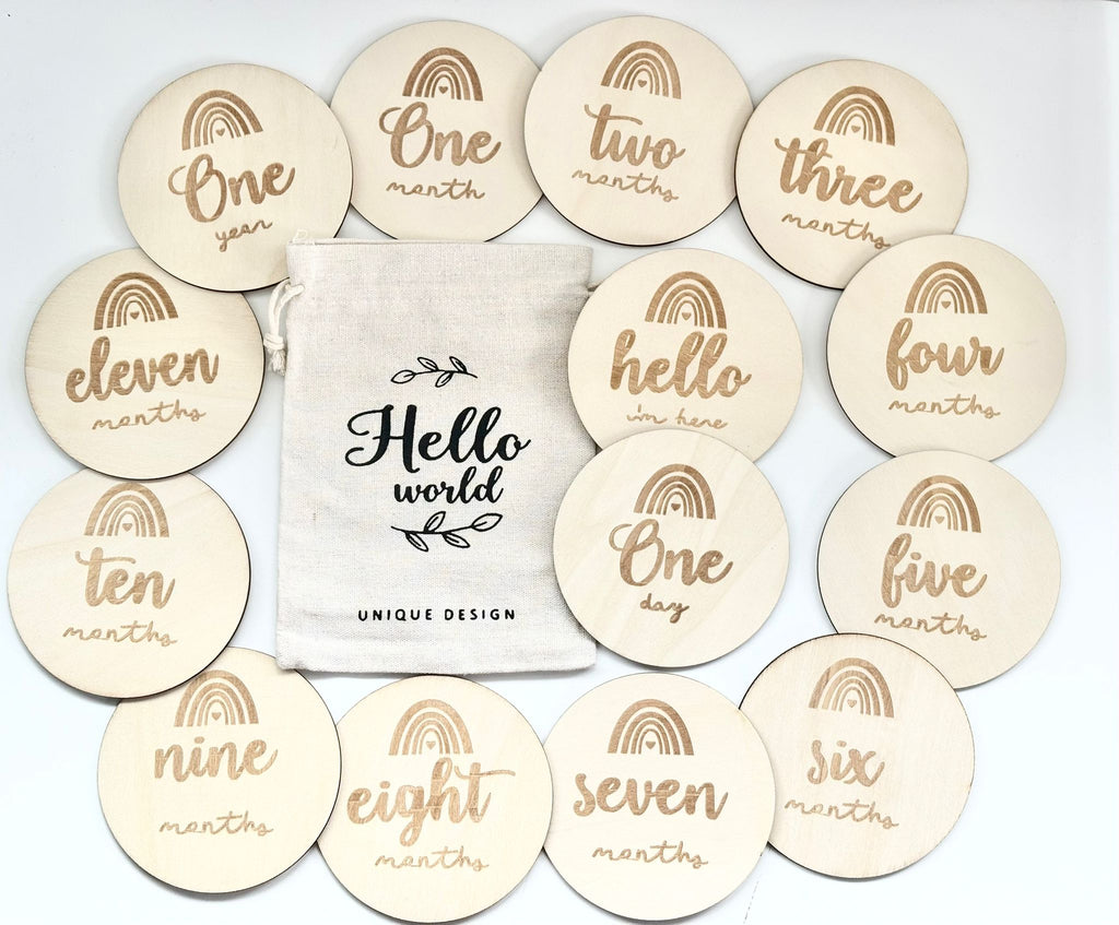Baby Milestone Discs - Rainbow