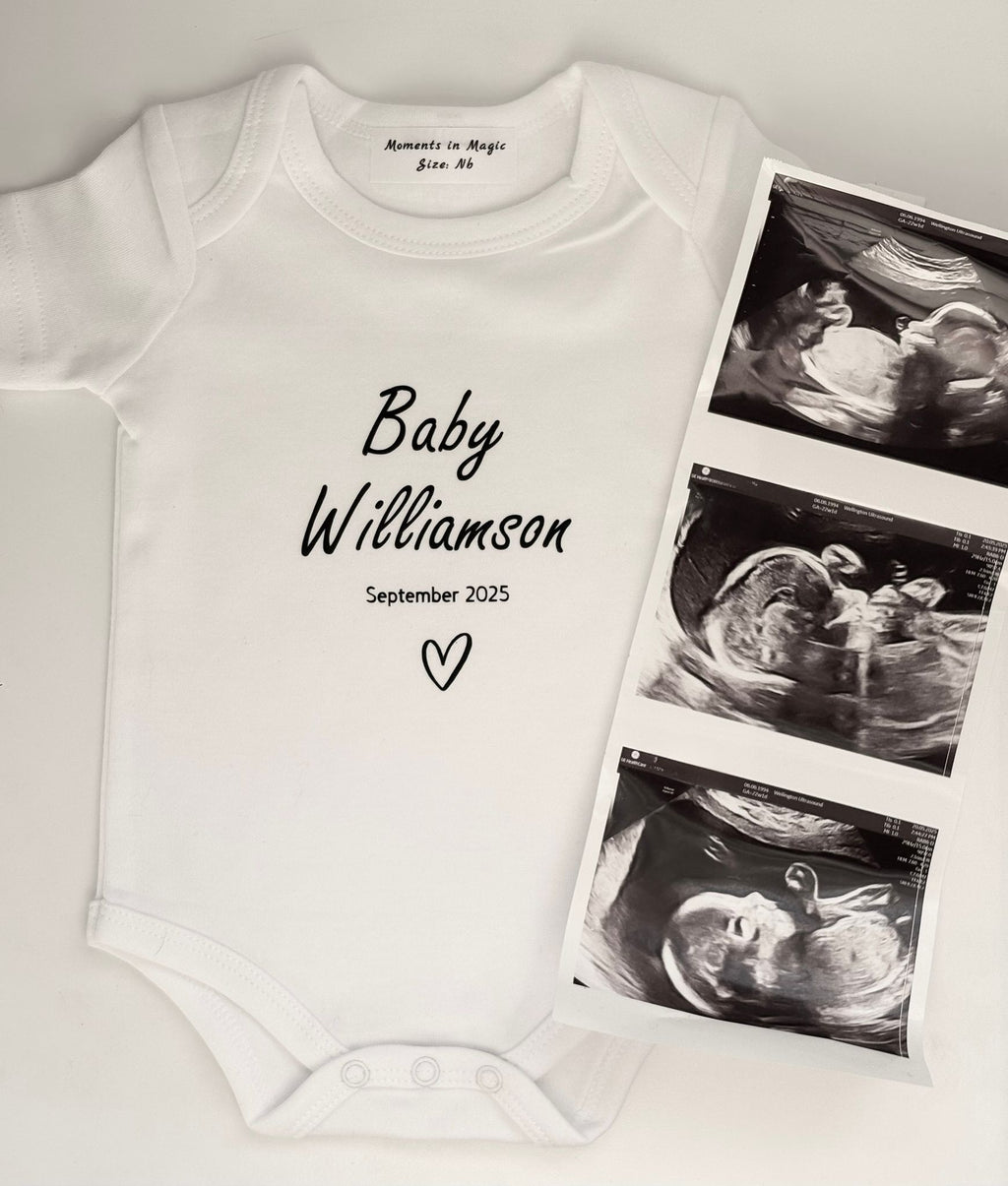 Personalised Pregnancy Announcement Onesie