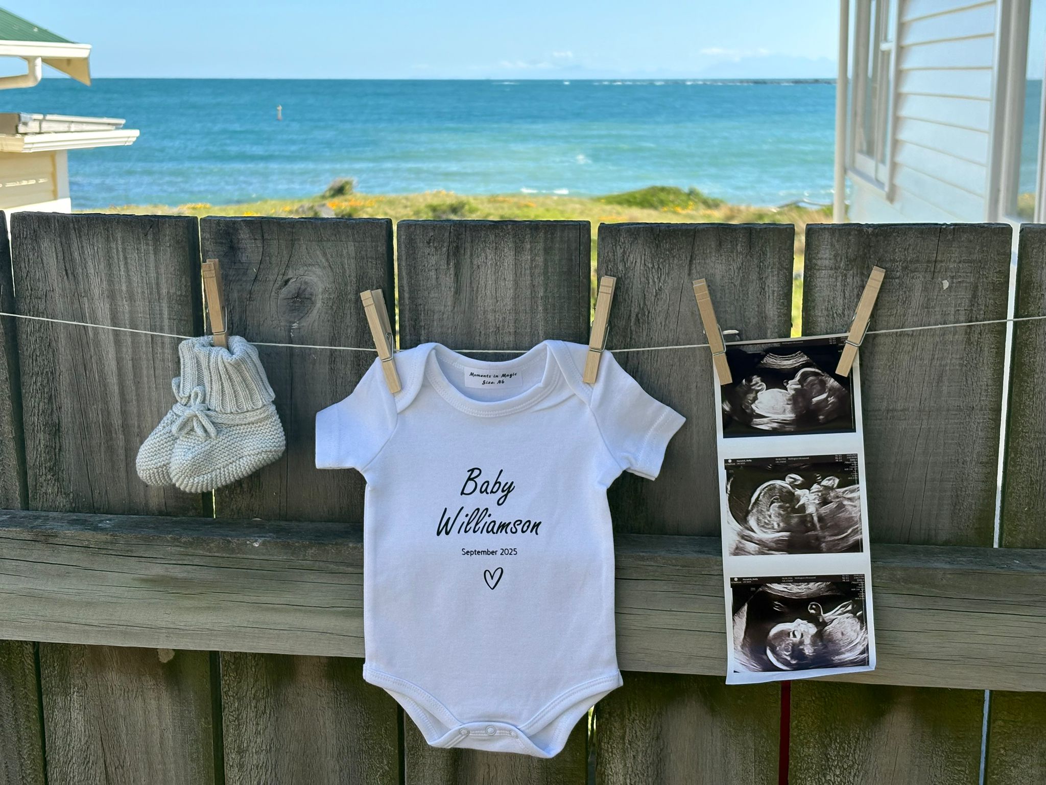 Personalised Pregnancy Announcement Onesie